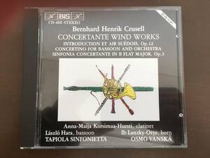 CD/Crusell:Concertante Wind Works　Tapiola Sinfonietta/【J19】 /中古