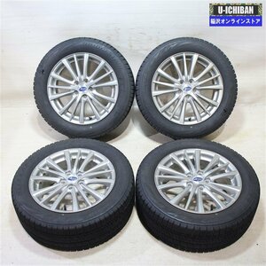 205/55R16 インプレッサ 等 スバル インプレッサ 純正 6.5-16+55 5H100 ブリヂストン VRX2 16インチ スタッドレス 4本セット 009k