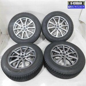 225/65R17 CX5 T32エクストレイル 等 ユーロスピード 7-17+48 5H114.3 ブリヂストン DM-V3 17インチ スタッドレス 4本セット 009