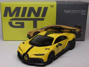MINI GT★ブガッティ シロン ピュールスポーツ イエロー MGT00428-L Bugatti Chiron Pur Sports Yellow 1/64 TSM