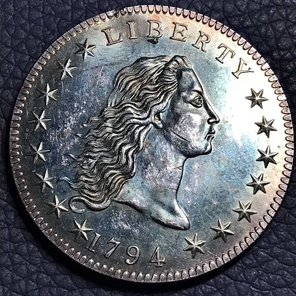 一流の品質 Z522 アメリカ 1795年 liberty 自由の女神 銀貨 古銭 貿易