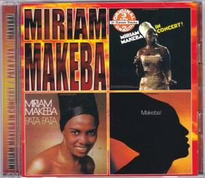 *MIRIAM MAKEBA( Miriam *makeba)/In Concert&Pata Pata&Makeba![67 год &68 год departure таблица. большой название запись 3in2. CD2 листов комплект комплект ]* первый CD.& снят с производства *