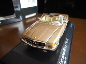 ★★1/43 ミニチャンプス メルセデスベンツ ３５０ SL 1972 ゴールド Minichamps MercedesーBenz 350SL R107★★