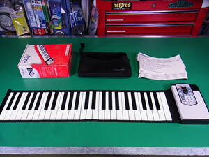 ##[ prompt decision ]Anypia hand roll up piano electron portable compact keyboard ( roll piano ) operation verification OK. rather good USED goods!