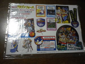 ＳＥＧＡ　ＡＧＥＳ　2500　ドラゴンフォース　店頭展示用ポップ　ソニック・ザ・ヘッジホッグ掲載　送料は別途です。