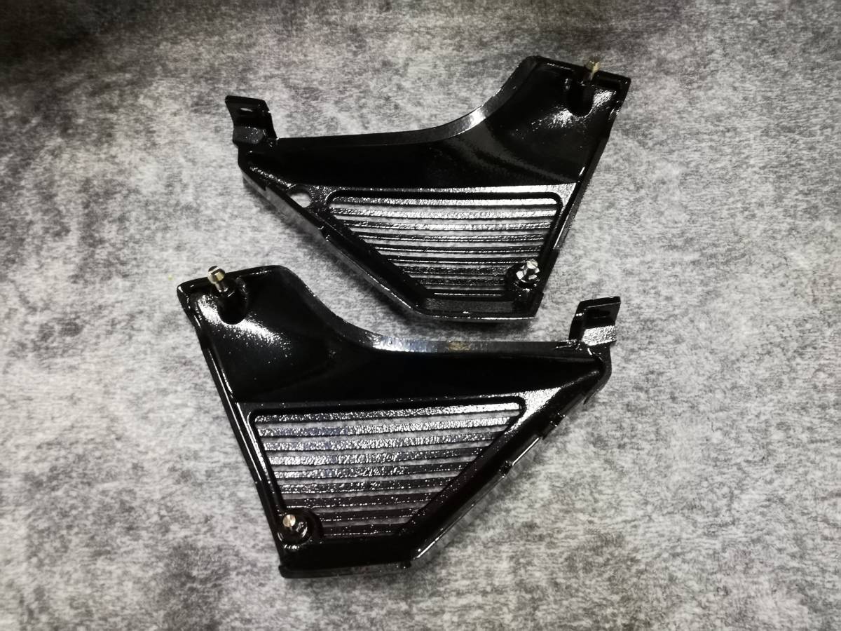 日本産】 ZRX400 アルフィン 黒/ サイドカバー 全フィン カウル