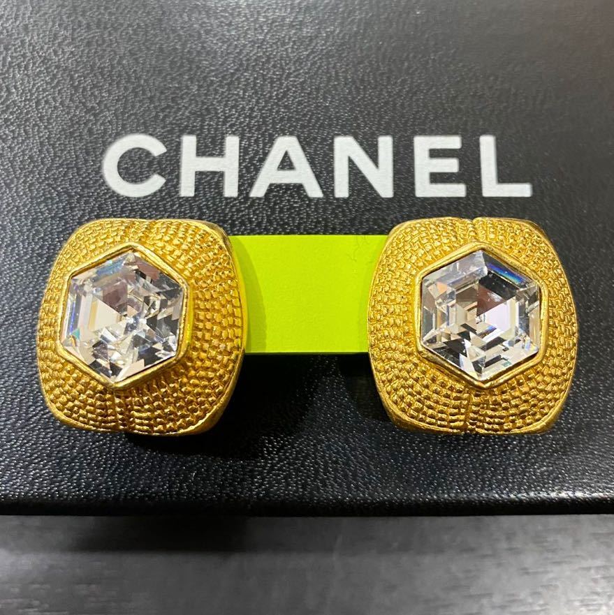 CHANEL シャネル ラインストーン 小鹿 シカ ワイドリング 14号