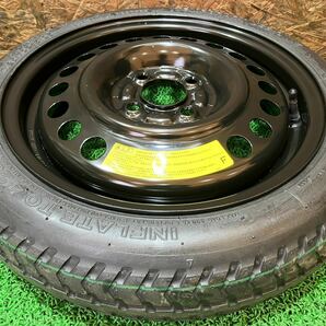 鉄チンホイール 15inch 4j × 125/70D15 PCD100 4穴 トレーラー タイヤ ホイールセットの画像4