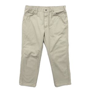 古着 ディッキーズ Dickies カラーデニムパンツ ジーンズ ジーパン ベージュ サイズ表記：W38L30　gd68402