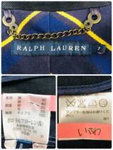 RALPH LAUREN 　ラルフローレン 　テーラードシングルジャケット 　ネイビー　レディース７　クリーニング済み_画像8