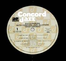 北村英治 Eiji Kitamura With Concord Jazz Allstars [Dear Friends] ICJ-80180 12インチレコード LP_画像5