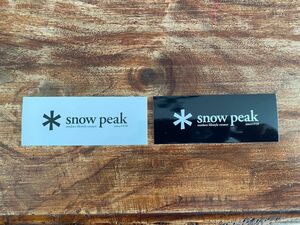 スノーピーク snow peak ステッカー　ブラック　黒　限定　アウトドアショー2023