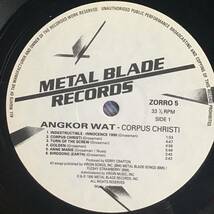 Angkor Wat - Corpus Christi アナログLP / Metal Blade Zorro 5 / テクニカル・スラッシュ クロスオーバー Thrash Metal 1990_画像3