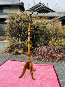 karimoku Karimoku /koroniaru/ paul (pole) hanger coat hanger / hat ../ antique / retro / Country / Old / interior / stand 