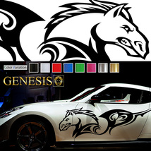 車 ステッカー かっこいい ペガサス 馬 サイド デカール 81 大きい バイナルグラフィック ワイルドスピード系 カスタム 「全8色」 GENESIS_画像1