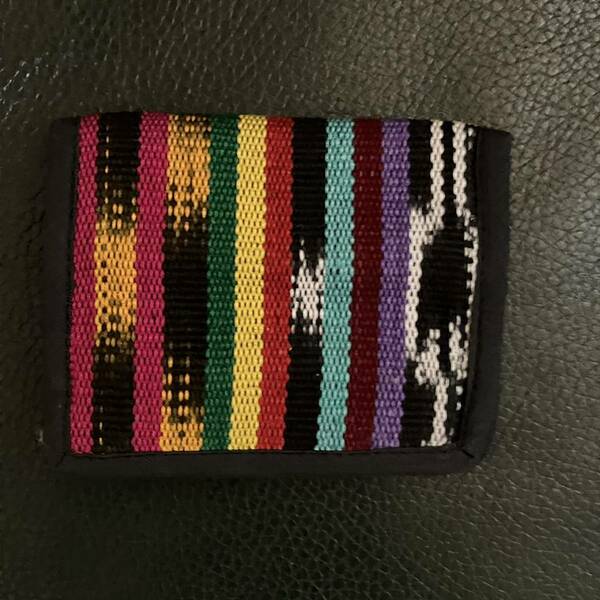未使用 グアテマラ製 折り畳み サイフ ウォレット 財布 Made In Guatemala ネイティブ 送料無料