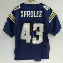 【中古】リーボック ロサンゼルス・チャージャーズ Chargers ユニフォーム #43 Darren Sproles ダレン スプロールズ 48 NFL メンズ Reebok_画像1