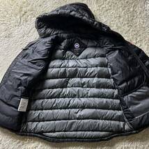 C10新品同様!!希少XL!!CANADA GOOSE カナダグース Lodge Hoody ロッヂフーディー ライトダウン 未使用に近い◎ ブラック Black 750フィル_画像3