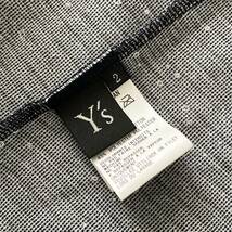 Y's HOLED JACQUARD DESGINED JACKET グレー紺2_画像10