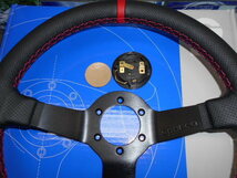 スパルコジャパン正規品　SPARCO R330 CHAMPION ステアリング　ディープ（BKレザー/レッドステッチ）*取り寄せ品　*送料別途_画像4