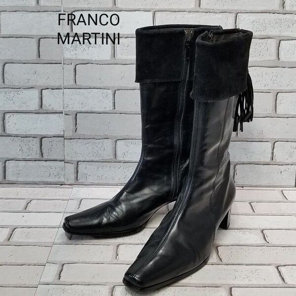 【FRANCO MARTINI】フランコマルティーニ ミドルブーツ 本革 イタリア製 レザーブーツ