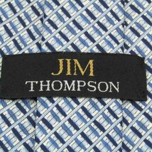 ジムトンプソン 小紋柄 シルク タイ製 ブランド ネクタイ メンズ ブルー系 良品JIM THOMPSON_画像4