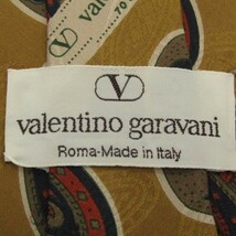 ヴァレンティノ ガラヴァーニ 花柄 シルク イタリア製 ブランド ネクタイ メンズ イエロー系 良品VALENTINO GARAVANI_画像4