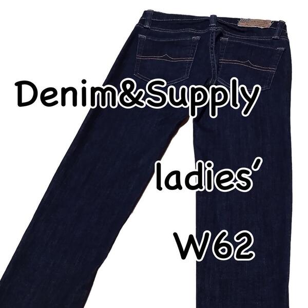 Denim&Supply Palph Lauren デニム&サプライ ラルフローレン スキニー 濃紺 ストレッチ W24 ウエスト62cm 美品 レディース デニム M1703