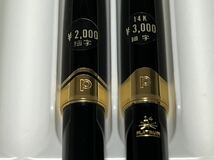 【未使用品】PLATINUM プラチナ 万年筆 14K K14 585 ¥2000 細字 4本 ¥3000 細字 4本 計8本 セット デッドストック アンティーク_画像4