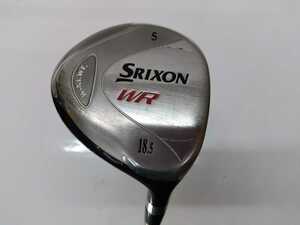 ☆FW DUNLOP ダンロップ SRIXON WR 18.5度　5W flex:S　SV-3011J S メンズ右　ヘッドカバー付き　スリクソンWRフェアウェイウッド