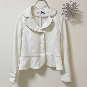  Kids girl formal jacket go in . type .. type anyFAM jacket 130 white jacket e knee fam formal 