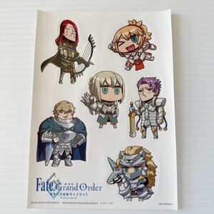 グランブルーファンタジー ステッカー 神聖円卓領域キャメロット Fate Grand Order 劇場版 リヨ 非売品 SD イラスト 未使用 14.7×10.5cm