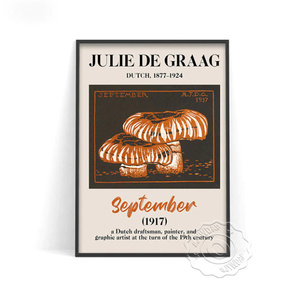 G2434 ジュリー・ド・グラーグ Julie de Graag ユリー・デ・フラーハ キャンバスアートポスター 50×70cm イラスト 海外製 枠なし E