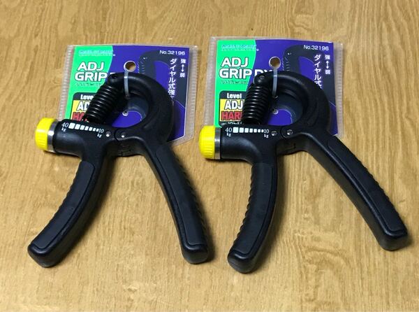 送料無料 ハンドグリップ 握力強化器具 2個セット 負荷調整10kg-40kg 握力トレーニング リハビリ 前腕筋トレ 握力増強 ADLグリップDX