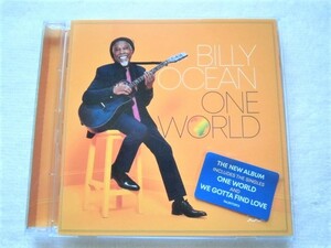 新品同様 ステッカー付 / Billy Ocean / One World / 10年ぶりの新作 / Barry Eastmond プロデュース / Sharon Bryant, Vaneese Thomas