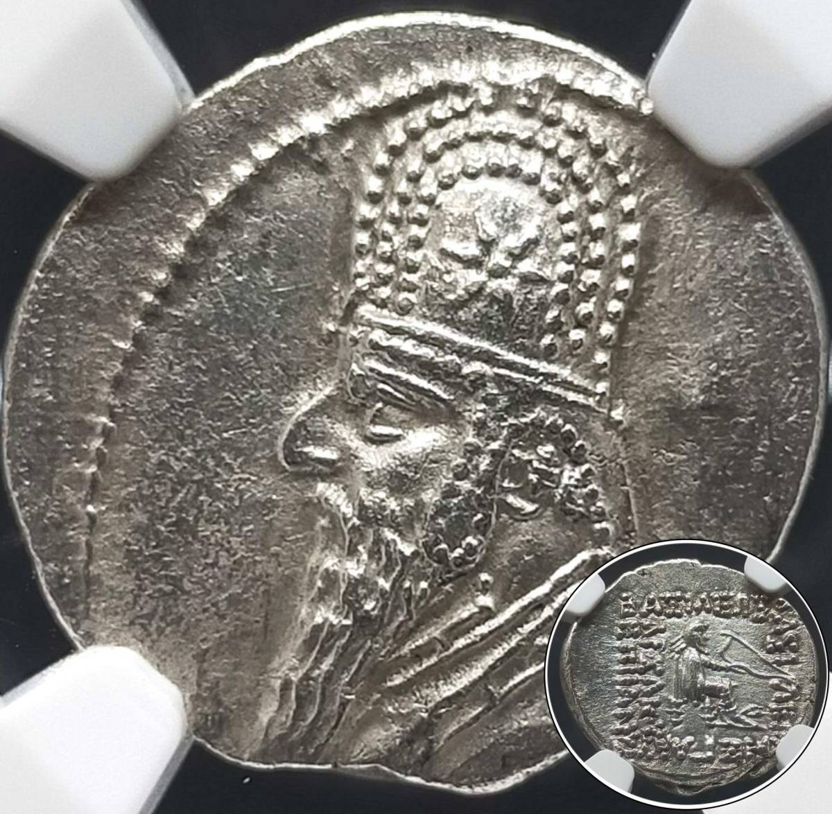 古代イオニア ライオン 4オボル銀貨 6th～5thBC NGC XF 旧貨幣