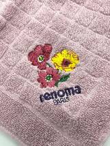 renoma レノマ タオルハンカチ タグ有 刺繍 ピンク系 レディース 綿_画像3