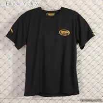 VANSON ドライメッシュ 半袖 Tシャツ VS22802S ブラック×イエロー【2XLサイズ】バンソン_画像4