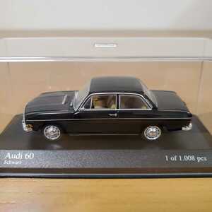 1/43 ミニチャンプス MINICHAMPS ミニカー/Audi 60 1970 Schwarz/アウディ 60 ブラック