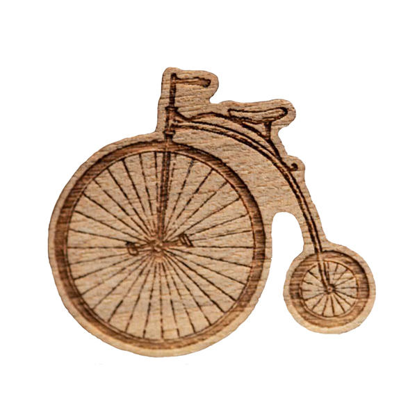 【木tch】クルミの木・ブローチ traveling bicycle(旅する自転車)
