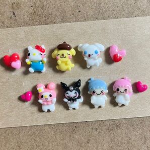 3dネイルパーツ【ゆるかわ マイメロ クロミ ハート 痛ネイル】