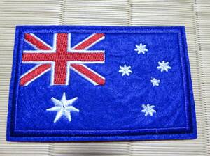■青白星AU国旗◆新品オーストラリア　Australia■刺繍ワッペン（パッチ）激渋■スポーツ　ラグビー■サッカー　陸上■ミリタリー◇激シブ