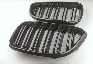 即納美品 在庫新品 左右SET BMW F22/F23 F87 M LOOK フロントグリル 光沢黒 艶有黒 2014-2020 ABS