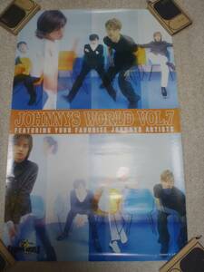 SMAPs карта Lawson Johnny's world no. 7 шт постер Nakai Masahiro Kimura Takuya Inagaki Goro .. Gou Katori Shingo 1996 год 