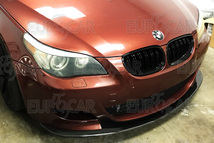限定色 艶あり黒 塗装 フロントリップスポイラー BMW 5シリーズ E60 M5 K2スタイル FL-50621_画像4