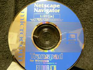 送料最安 000円：CD-ROM　Microcom／Netscape Navigator 1.121[ja] Transpad for Windows／EUDORA PRO 試供版