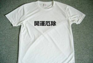 開運厄除　　ドライＴシャツ　漢字　熟語　自己暗示　言霊　ＫＡＮＪＩ　T-shirts
