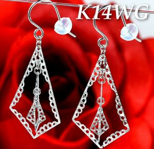 [ first come, first served . special price ][ new goods prompt decision ]K14WG design earrings hook type refined taste . design . in present . recommended.! EM136