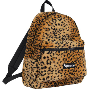 希少★新品本物【黄】★Leopard Fleece Backpack レオパードフリース バックパック 正規店購入 シュプリーム 極少 入手困難 Supreme 2017AW