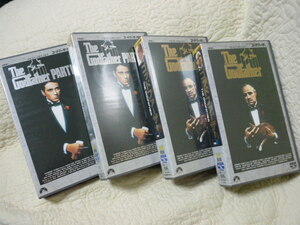 F）　映画　ゴッドファーザー　２巻組1～２X２巻組1～２　ビデオテープ計４本セット